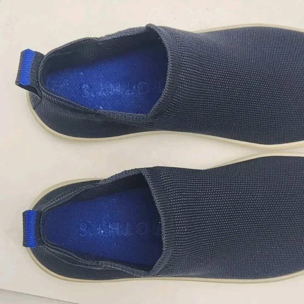 Rothy’s Sneakers Ankle Boots Shoes Chelsea Womens Size 6.5 Blue Slip On Comfort